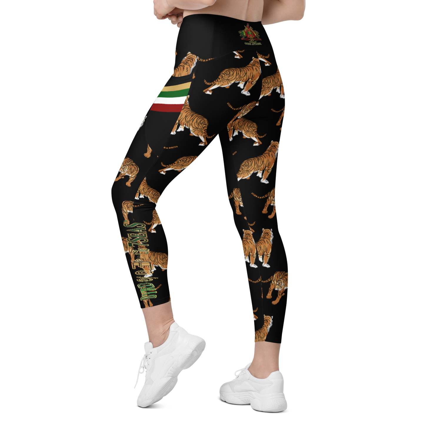 APEP - BYRD OF THE 7SEAS GODS APPAREL - Tiger Edition - Goddess/Women Crossover leggings with pockets