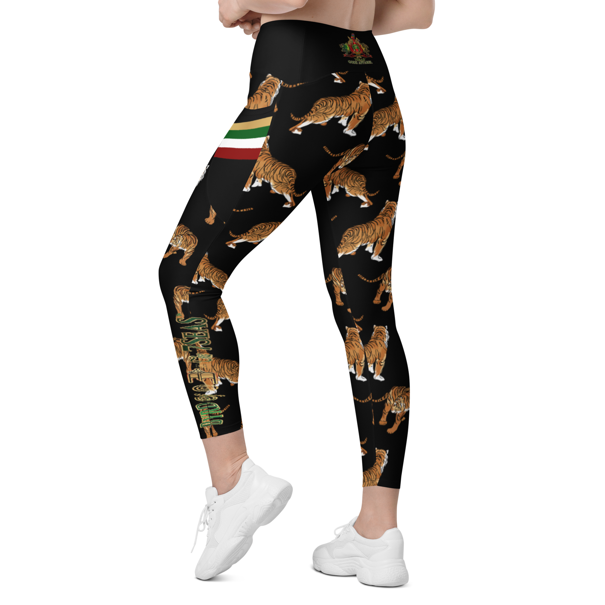 APEP - BYRD OF THE 7SEAS GODS APPAREL - Tiger Edition - Goddess/Women Crossover leggings with pockets