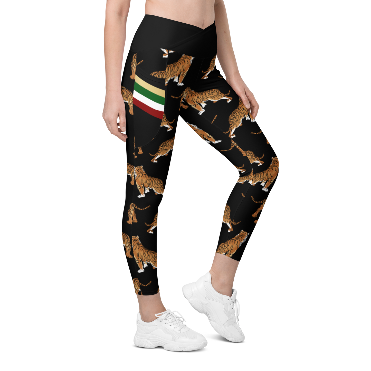 APEP - BYRD OF THE 7SEAS GODS APPAREL - Tiger Edition - Goddess/Women Crossover leggings with pockets