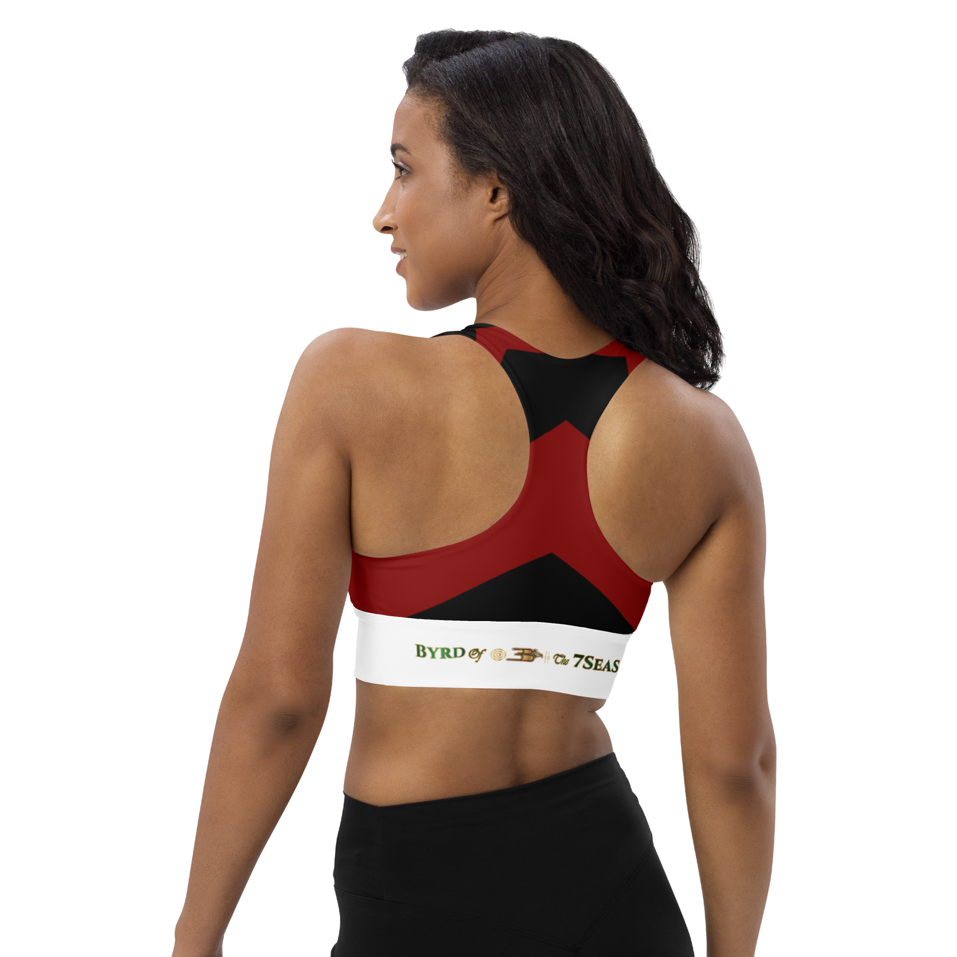 APEP - BYRD OF THE 7SEAS GODS APPAREL - RED - Goddess/Women Longline sports bra