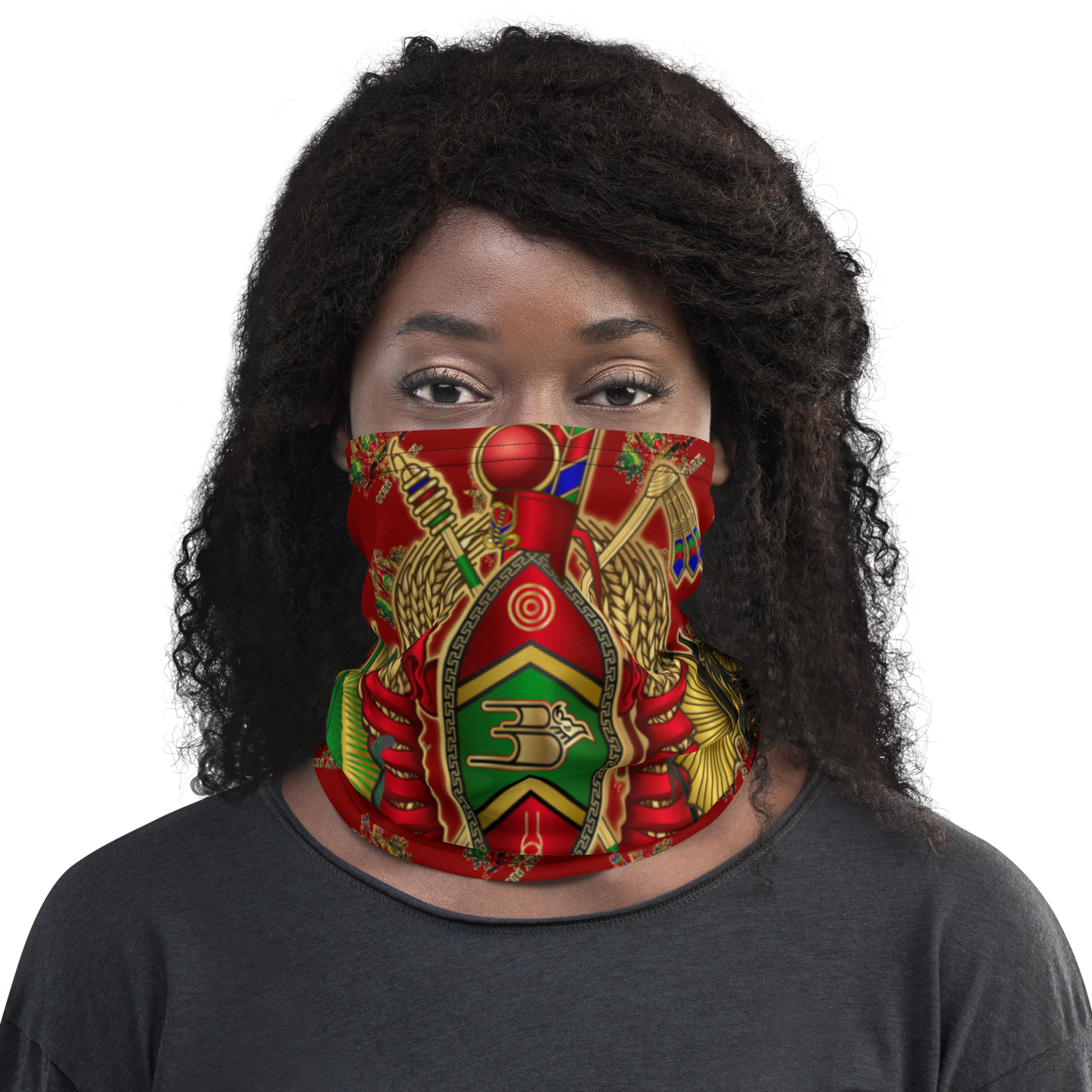 APEP - BYRD OF THE 7SEAS GODS APPAREL - Red - Gods & Goddess Neck Gaiter