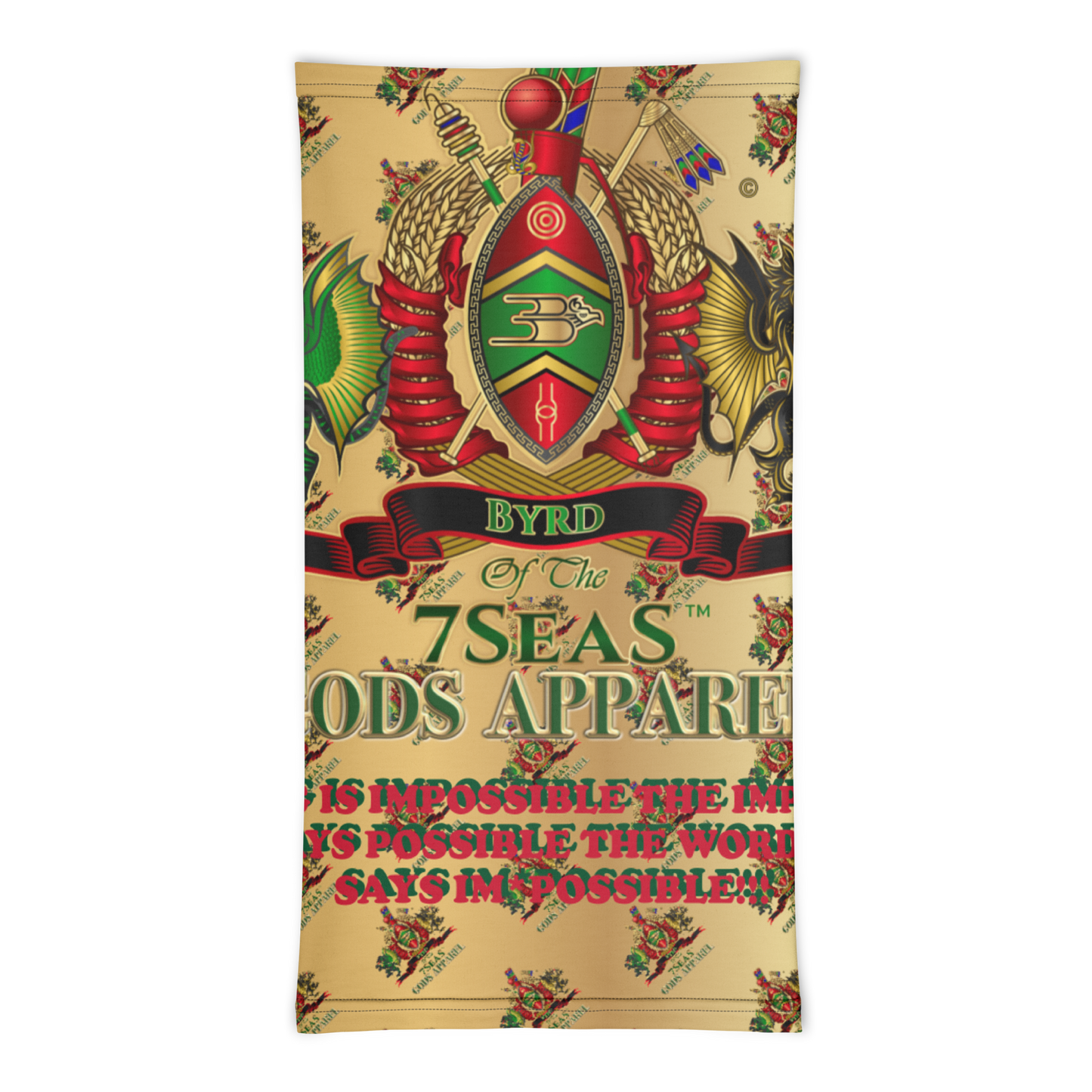 APEP - BYRD OF THE 7SEAS GODS APPAREL - Dust - Gods & Goddess Neck Gaiter