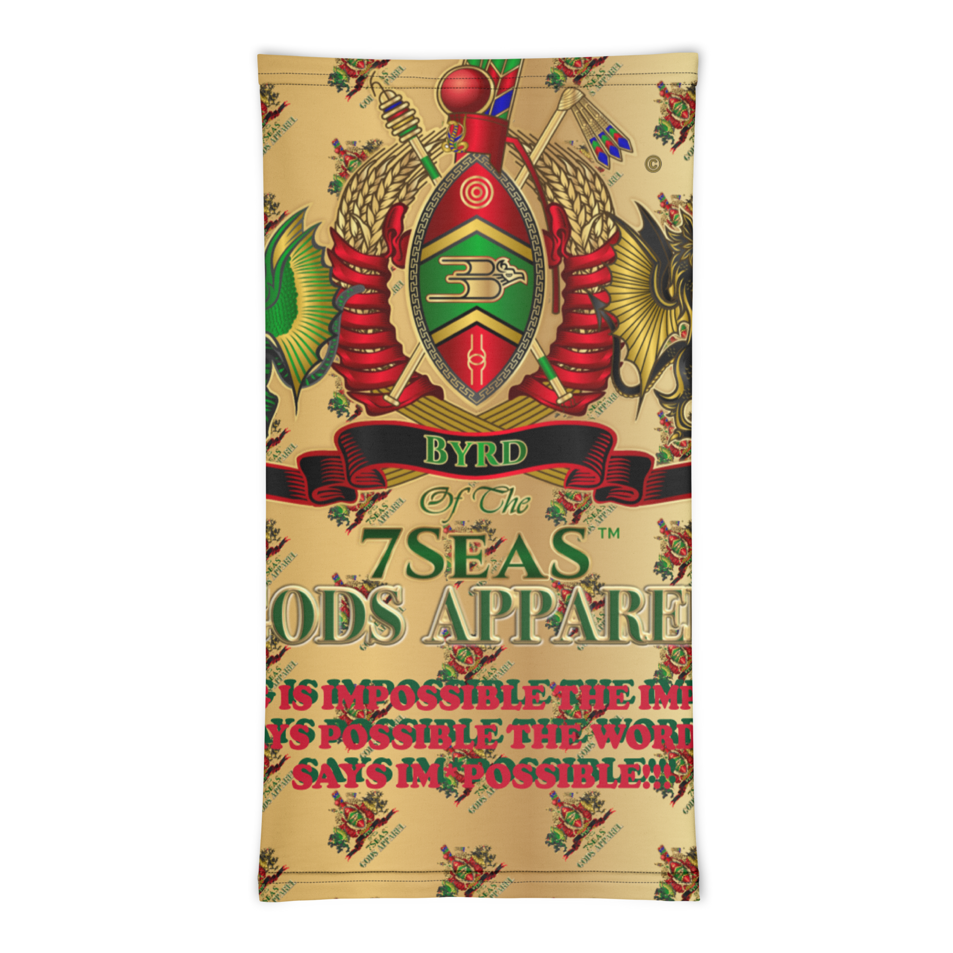 APEP - BYRD OF THE 7SEAS GODS APPAREL - Dust - Gods & Goddess Neck Gaiter