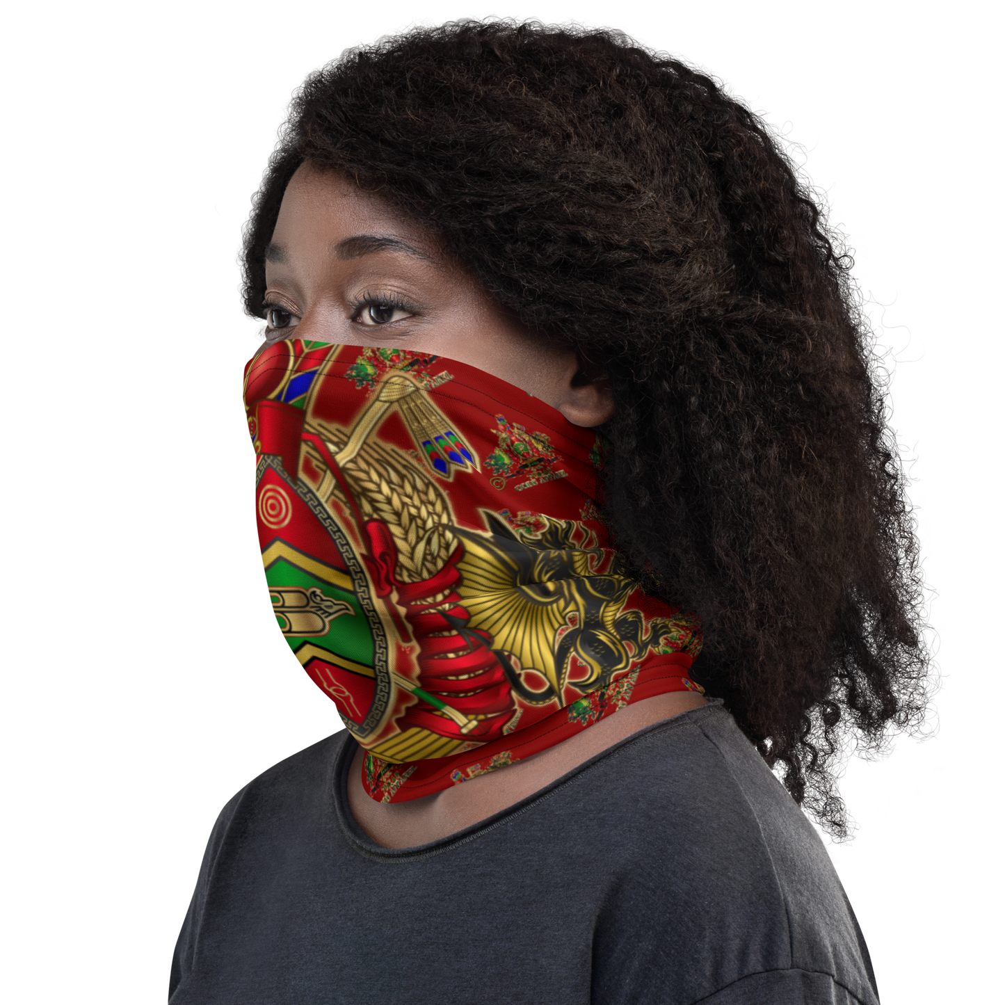 APEP - BYRD OF THE 7SEAS GODS APPAREL - Red - Gods & Goddess Neck Gaiter