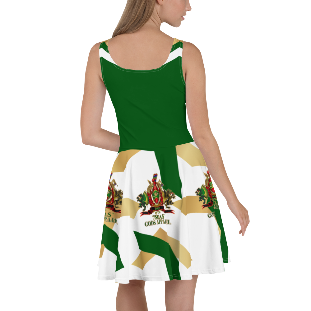 APEP - BYRD OF THE 7SEAS GODS APPAREL - Green - Goddess/Women Skater Dress