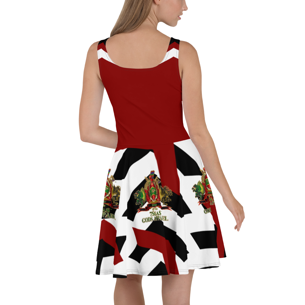 APEP - BYRD OF THE 7SEAS GODS APPAREL - Red - Goddess/Women Skater Dress