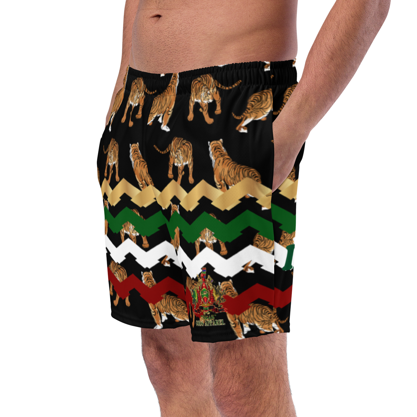 APEP - BYRD OF THE 7SEAS GODS APPAREL - Black - Tiger Edition - Gods/Men swim trunks