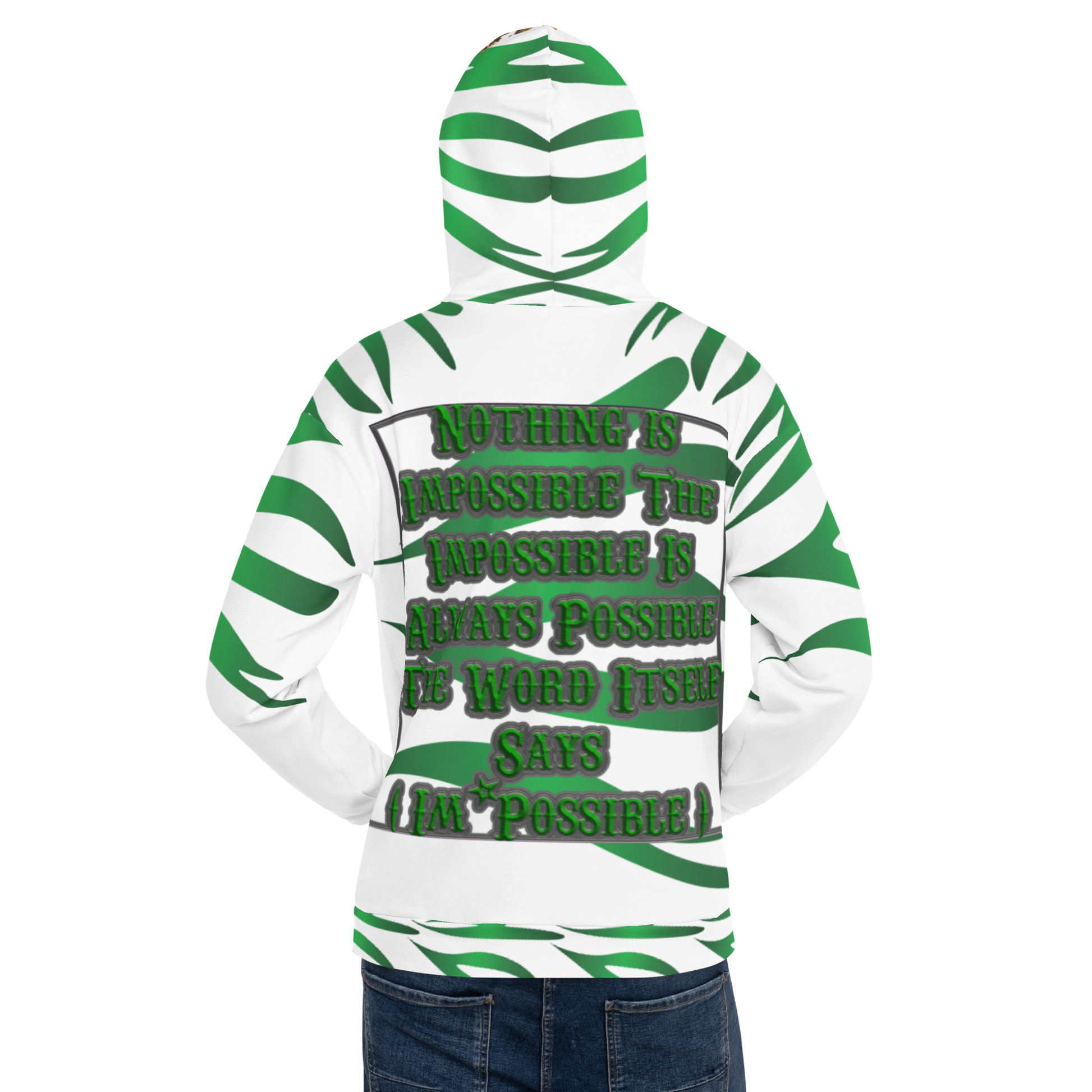 World Is A Jungle - BYRD OF THE 7SEAS GODS APPAREL - TIGER EDITION - ENBYRD - White - Gods/Mens Unisex Hoodie