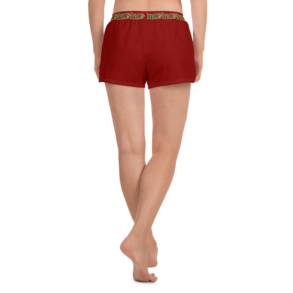 APEP - BYRD OF THE 7SEAS GODS APPAREL - NATURAL RED - Goddess/Women Athletic Short Shorts