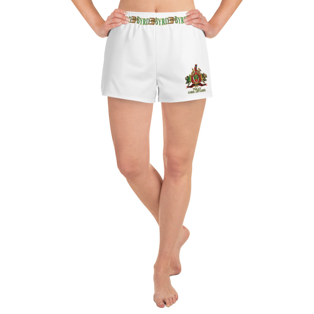 APEP - BYRD OF THE 7SEAS GODS APPAREL - NATURAL WHITE - Goddess/Women Athletic Short Shorts