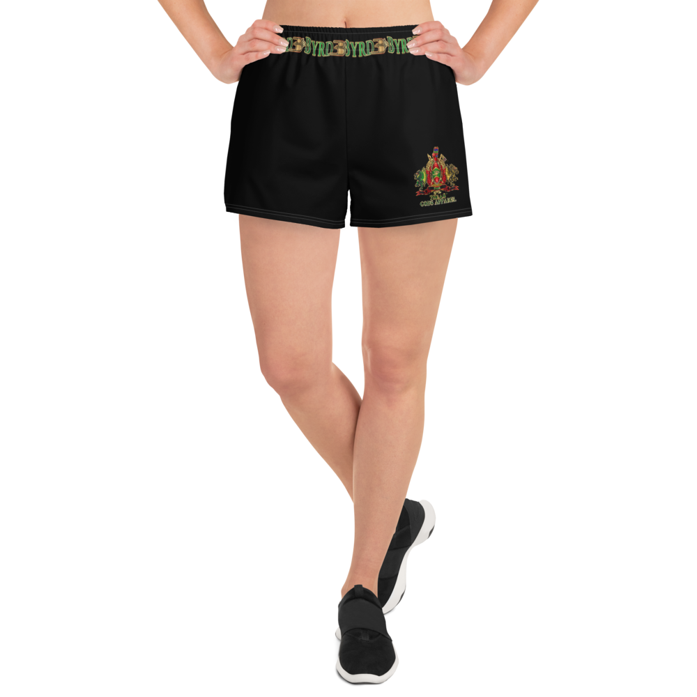 APEP - BYRD OF THE 7SEAS GODS APPAREL - NATURAL BLACK - Women's Athletic Short Shorts