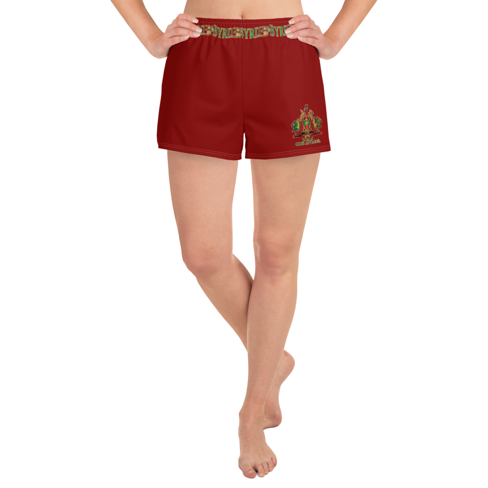 APEP - BYRD OF THE 7SEAS GODS APPAREL - NATURAL RED - Goddess/Women Athletic Short Shorts