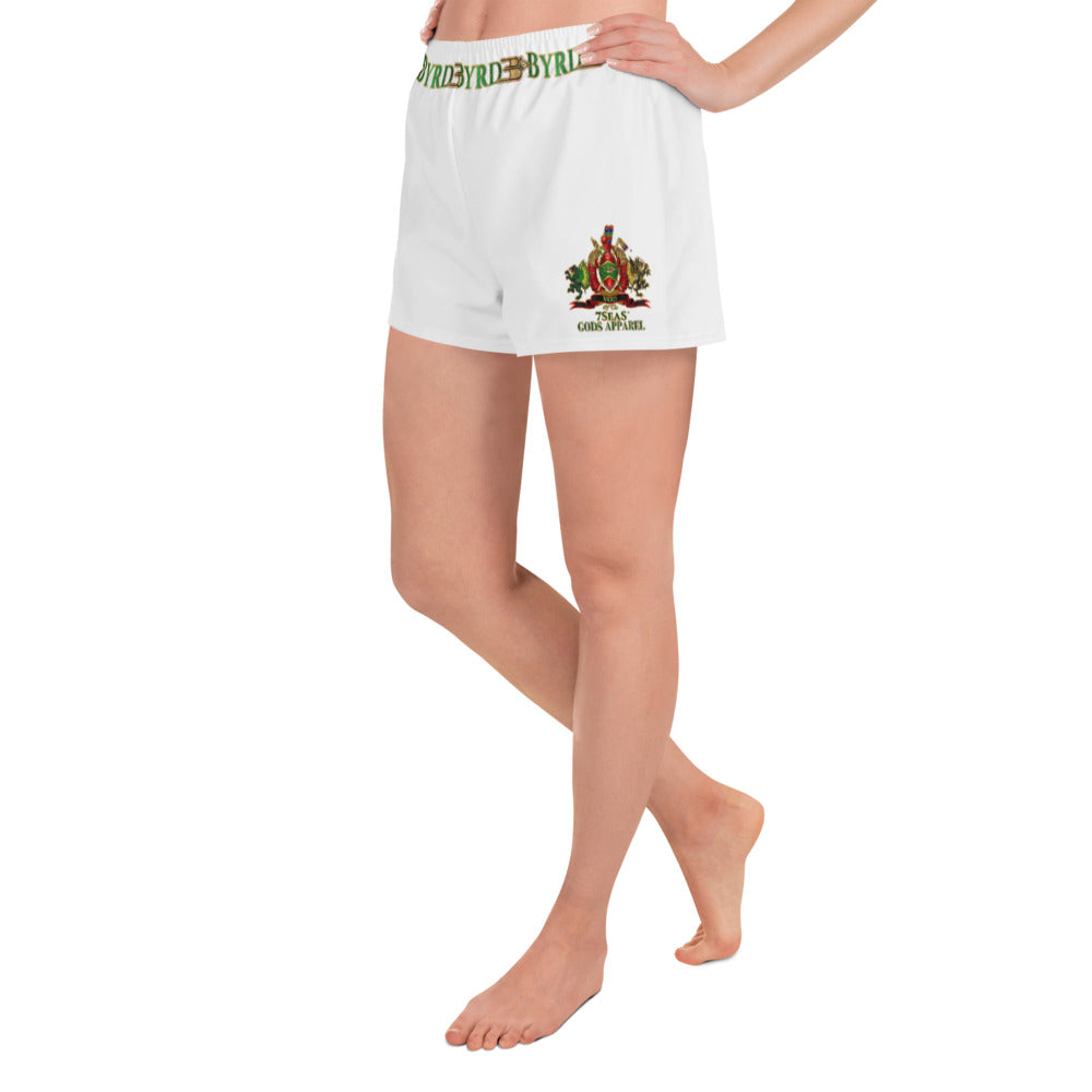 APEP - BYRD OF THE 7SEAS GODS APPAREL - NATURAL WHITE - Goddess/Women Athletic Short Shorts