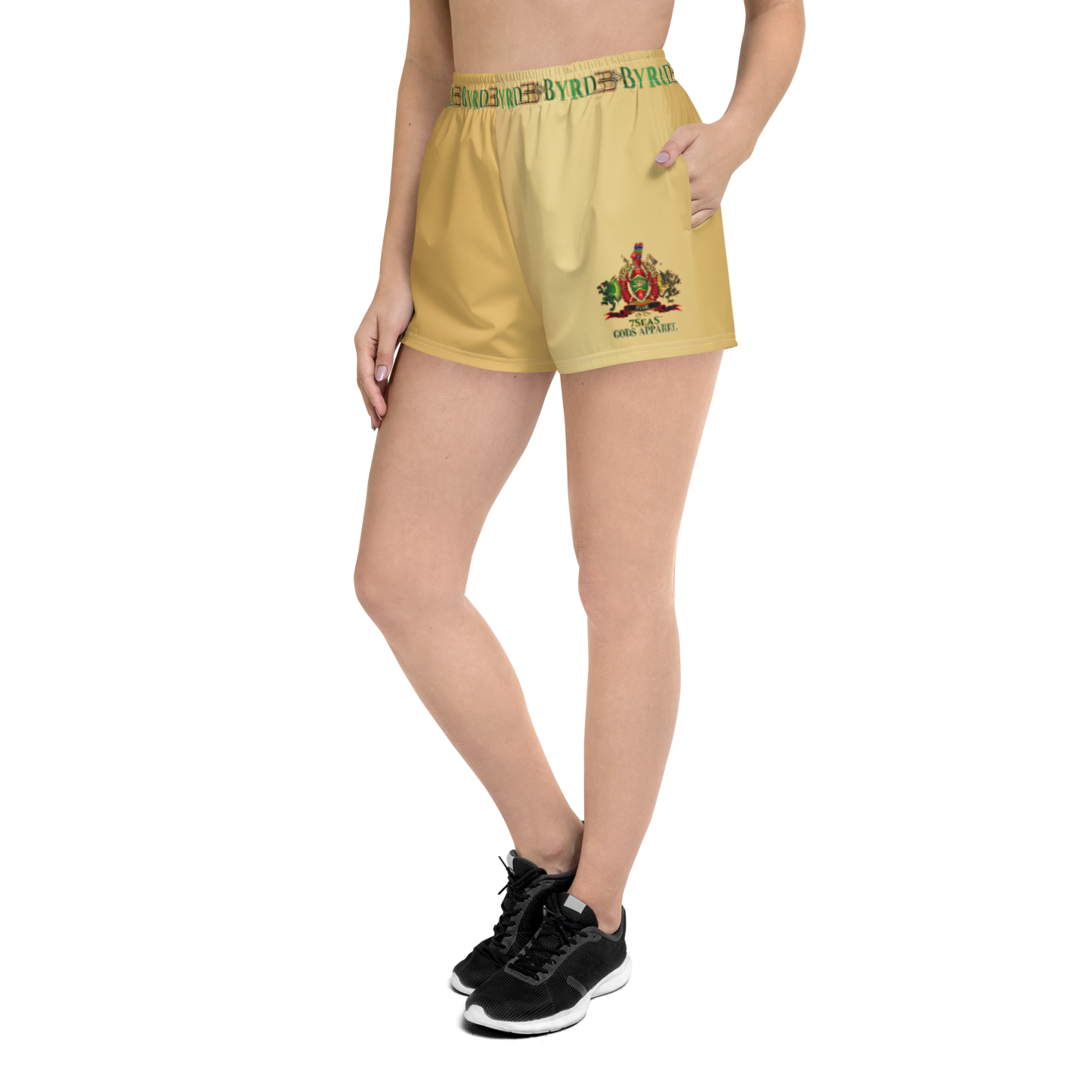 APEP - BYRD OF THE 7SEAS GODS APPAREL - NATURAL DUST - Goddess/Women Athletic Short Shorts