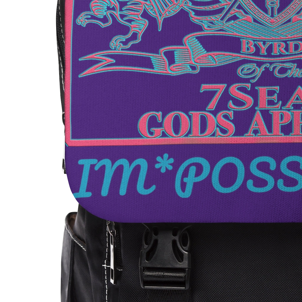 YEMAYA - BYRD OF THE 7SEAS GODS APPAREL - Purple - Gods & Goddess Unisex Casual Shoulder Backpack