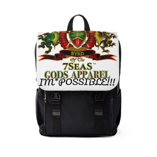 APEP - Byrd Of The 7Seas Gods Apparel - White - Gods & Goddess Unisex Casual Shoulder Backpack