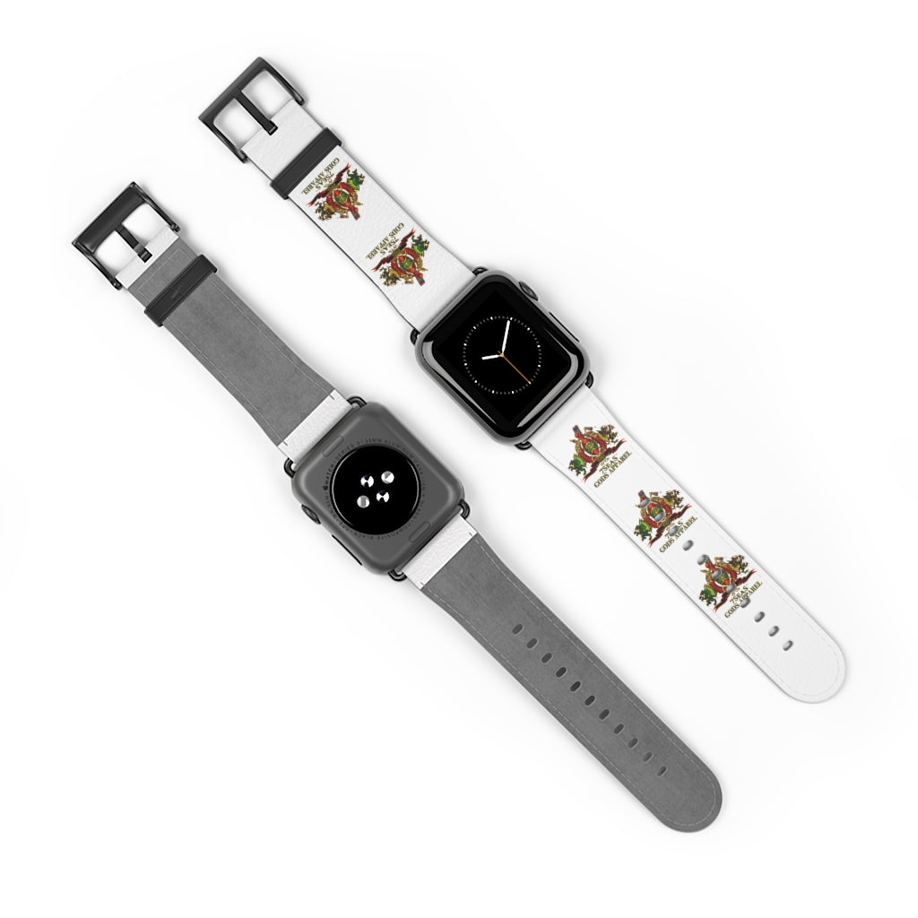 APEP - BYRD OF THE 7SEAS GODS APPAREL - White - Gods & Goddess Leather Watch Band