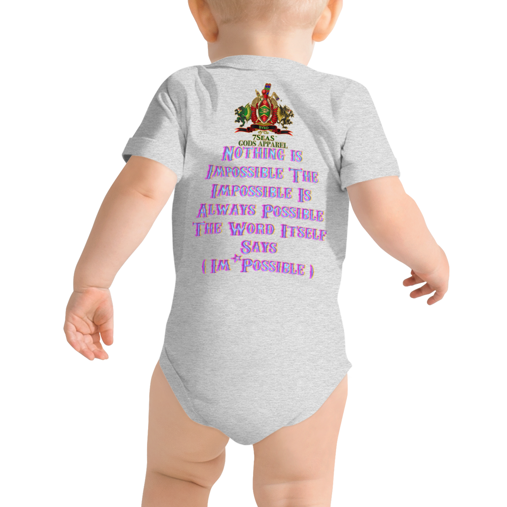 BUNZI - BYRD OF THE 7SEAS GODS APPAREL - Baby Gods & Goddess short sleeve one piece