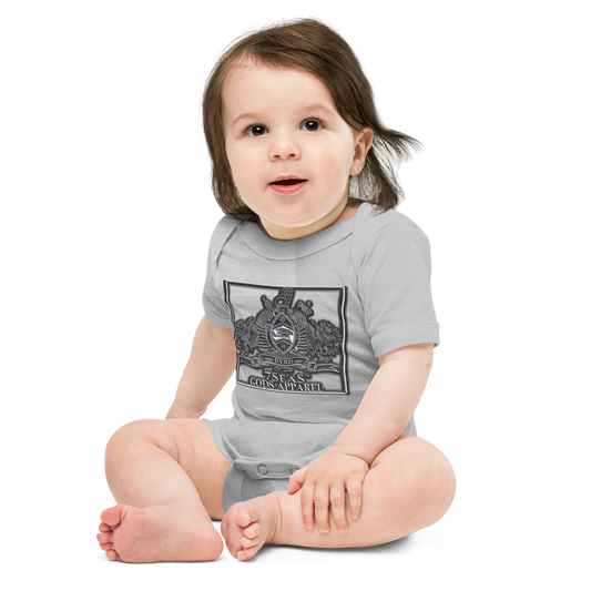 AMUN MIN - Grey - BYRD OF THE 7SEAS GODS APPAREL - Baby Gods&Goddess short sleeve one piece