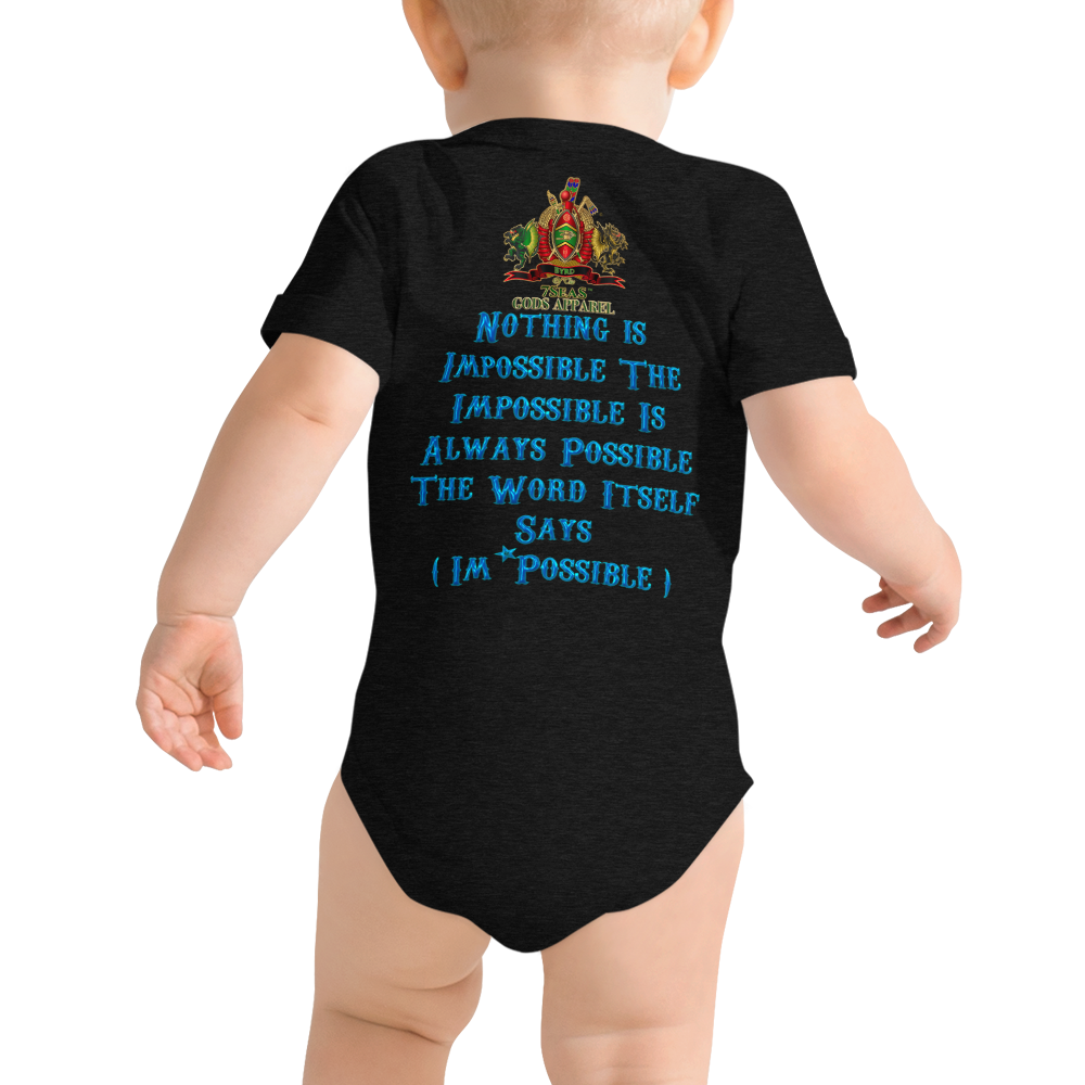 PTAH - BYRD OF THE 7SEAS GODS APPAREL - BLUE - Baby Gods & Goddess short sleeve one piece