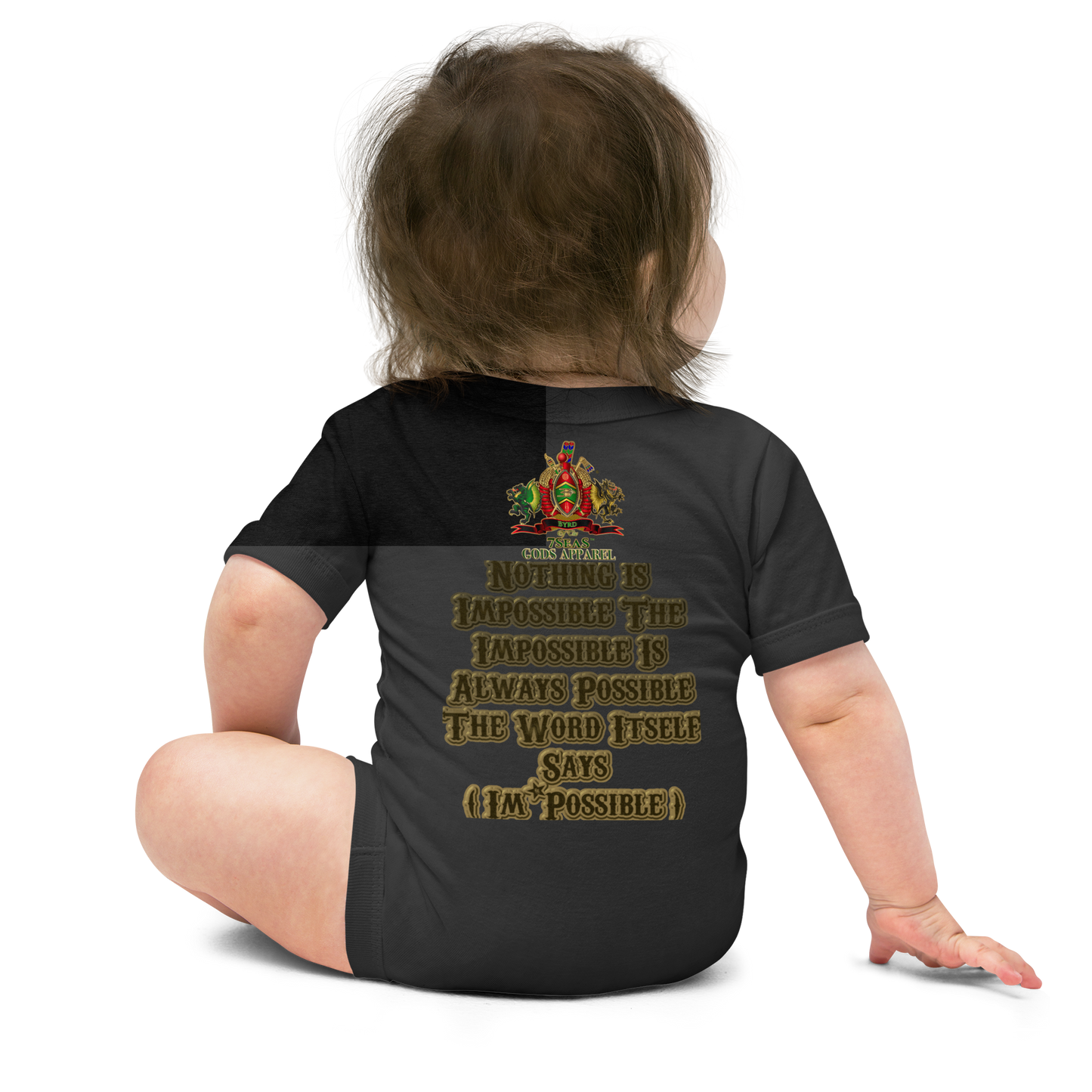 KHNUM - BYRD OF THE 7SEAS GODS APPAREL - BROWN - Baby Gods & Goddess short sleeve one piece