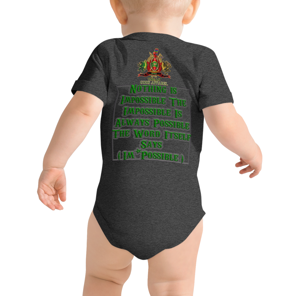 APEP - BYRD OF THE 7SEAS GODS APPAREL - Baby Gods & Goddess unisex short sleeve one piece