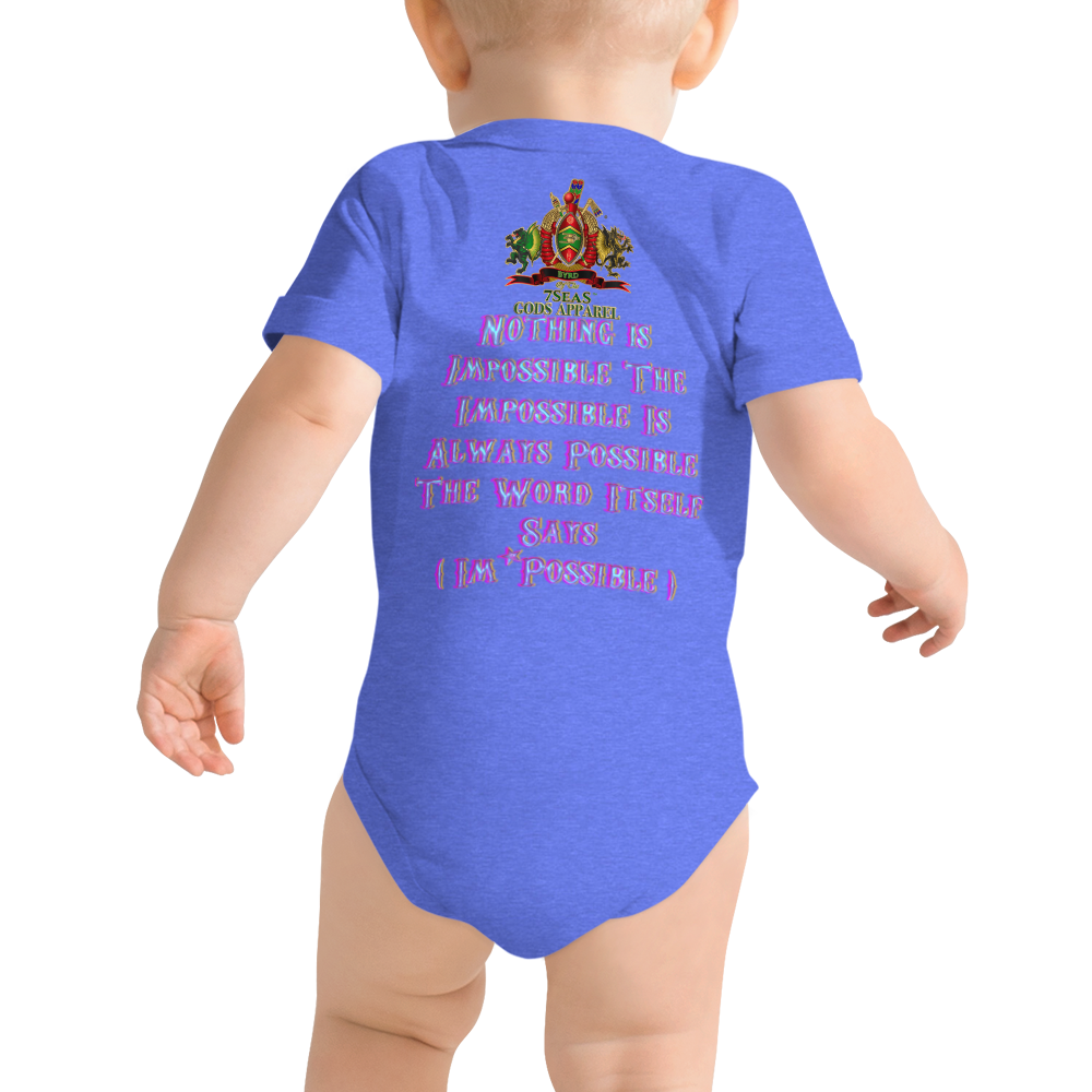 BUNZI - BYRD OF THE 7SEAS GODS APPAREL - Baby Gods & Goddess short sleeve one piece