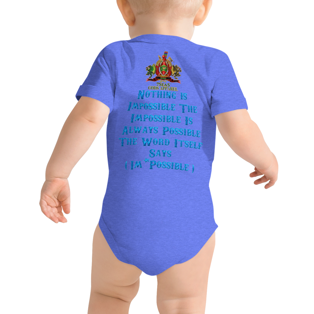 PTAH - BYRD OF THE 7SEAS GODS APPAREL - BLUE - Baby Gods & Goddess short sleeve one piece