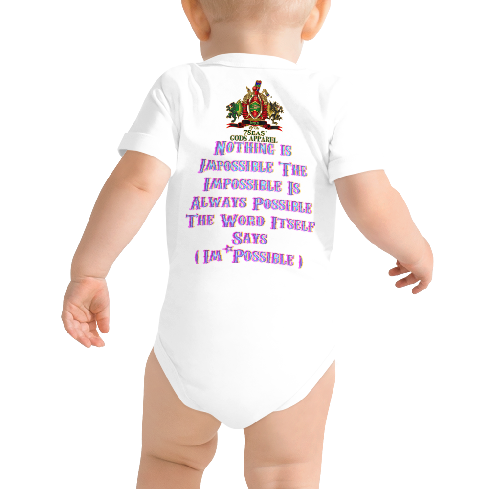 BUNZI - BYRD OF THE 7SEAS GODS APPAREL - Baby Gods & Goddess short sleeve one piece