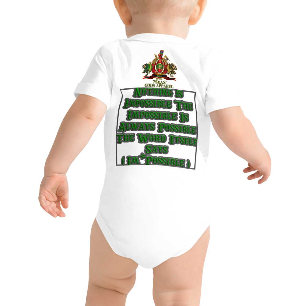 APEP - BYRD OF THE 7SEAS GODS APPAREL - Baby Gods & Goddess unisex short sleeve one piece