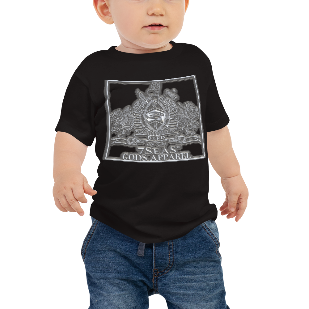 AMUN MIN - Grey - BYRD OF THE 7SEAS GODS APPAREL - Baby Gods&Goddess Jersey Short Sleeve Tee