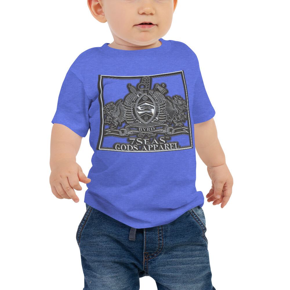 AMUN MIN - Grey - BYRD OF THE 7SEAS GODS APPAREL - Baby Gods&Goddess Jersey Short Sleeve Tee