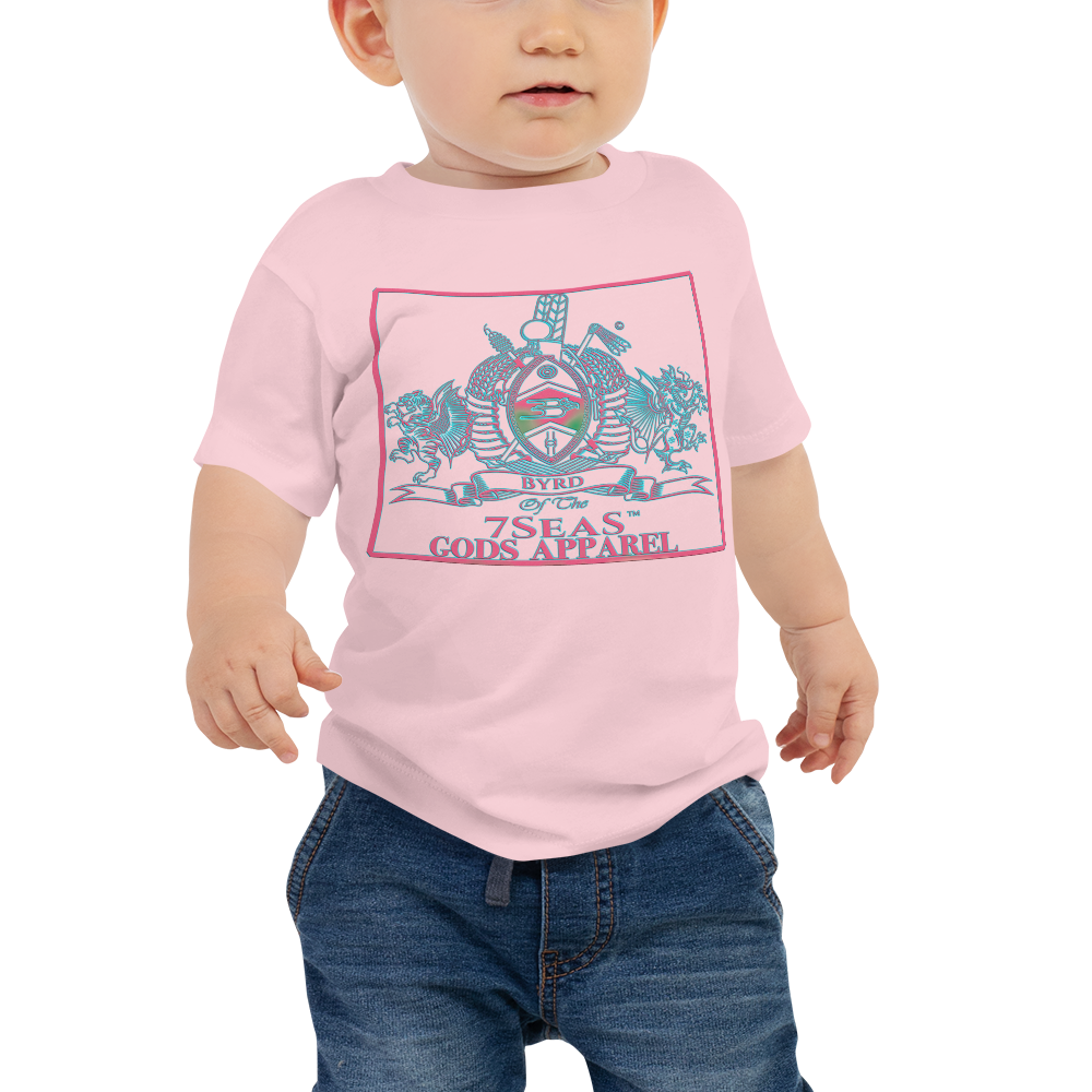 YEMAYA - BYRD OF THE 7SEAS GODS APPAREL - BLUE/PINK - Baby Gods & Goddess Jersey Short Sleeve Tee