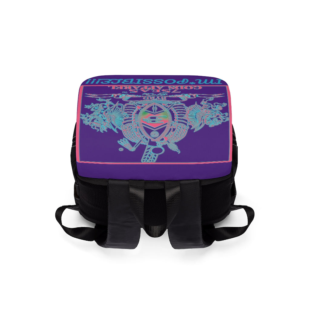 YEMAYA - BYRD OF THE 7SEAS GODS APPAREL - Purple - Gods & Goddess Unisex Casual Shoulder Backpack