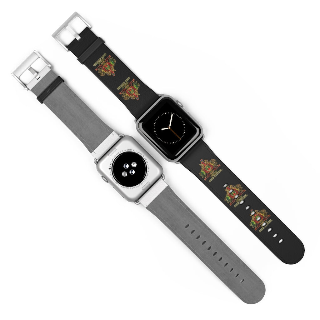 APEP - BYRD OF THE 7SEAS GODS APPAREL - Black - Gods/Goddess Leather Watch Band