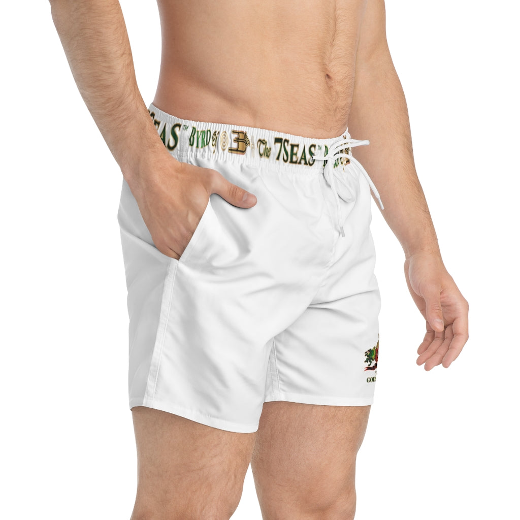 APEP - BYRD OF THE 7SEAS GODS APPAREL - NATURAL WHITE - Gods/Men Swim Trunks