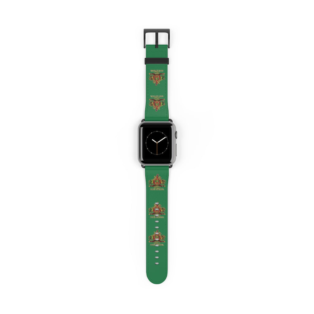 APEP - BYRD OF THE 7SEAS GODS APPAREL - Green - Gods/Goddess Leather Watch Band