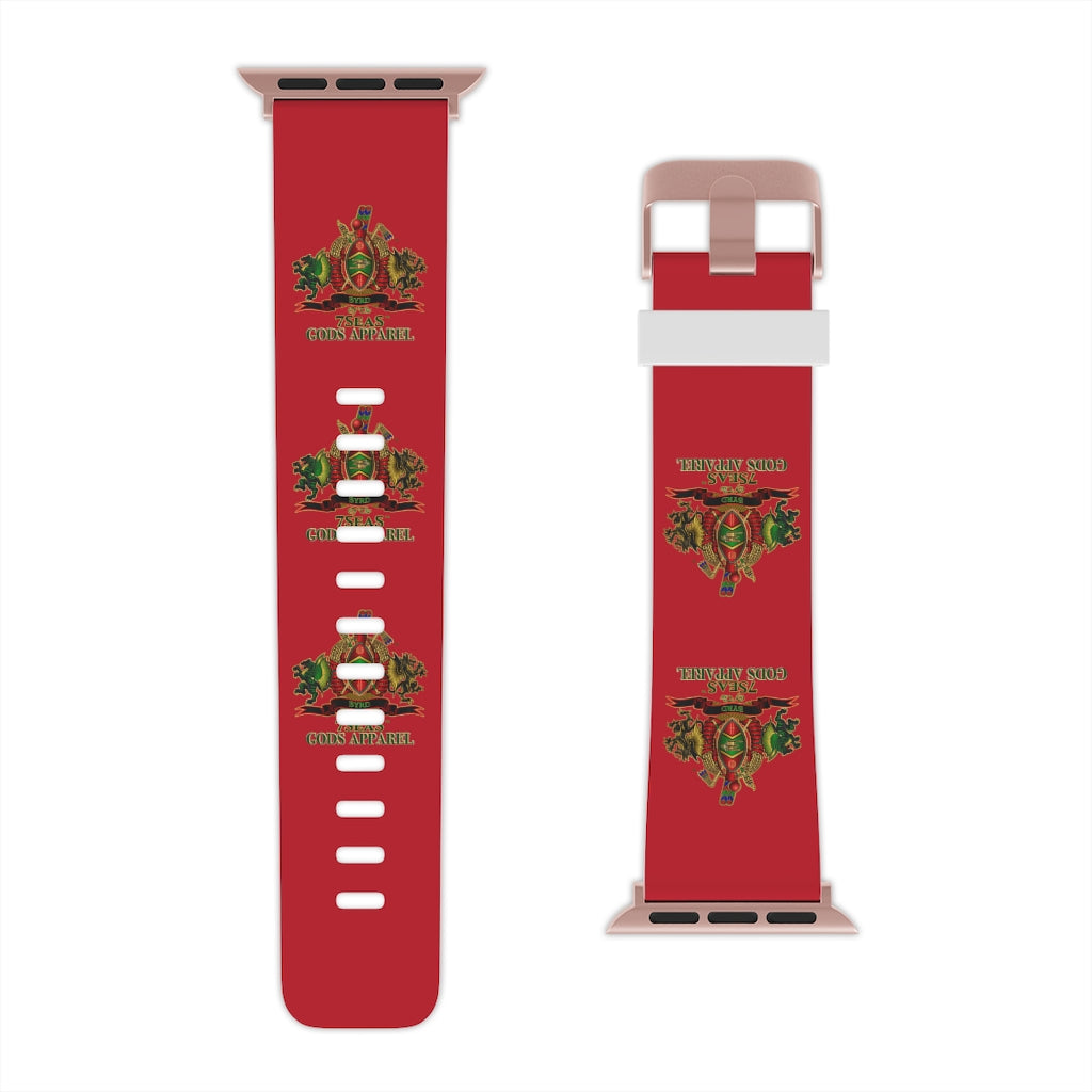 APEP - BYRD OF THE 7SEAS GODS APPAREL - Red - Gods & Goddess Watch Band for Apple Watch