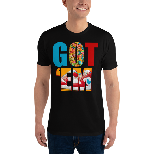 Byrd Of The 7Seas Gods Apparel - fruity pebble’s Got’em Short Sleeve T-shirt