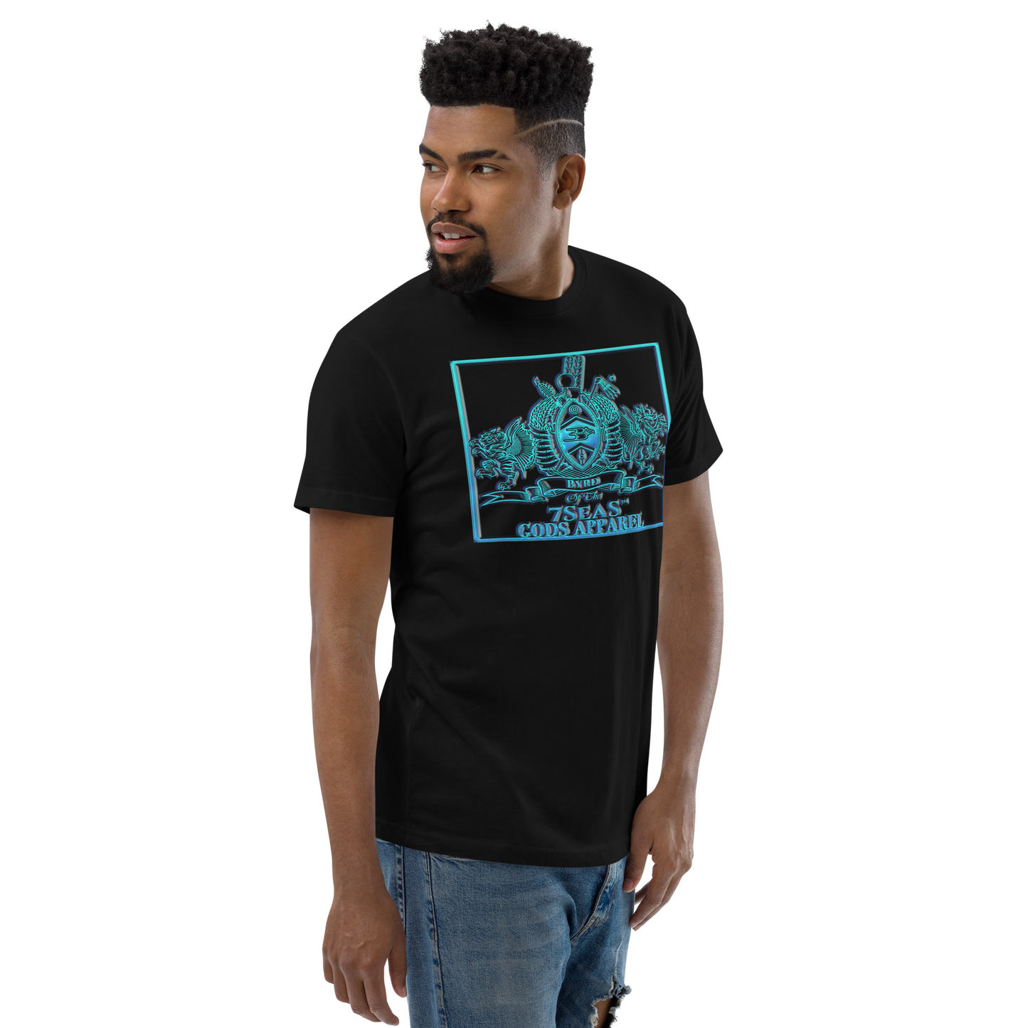 PTAH - BYRD OF THE 7SEAS GODS APPAREL - BLUE - Gods/Mens Short Sleeve T-shirt