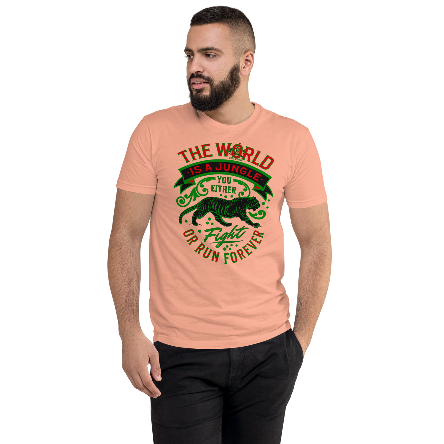 World Is A Jungle - BYRD OF THE 7SEAS GODS APPAREL - TIGER EDITION - ENBYRD - Gods/Men Short Sleeve T-shirt