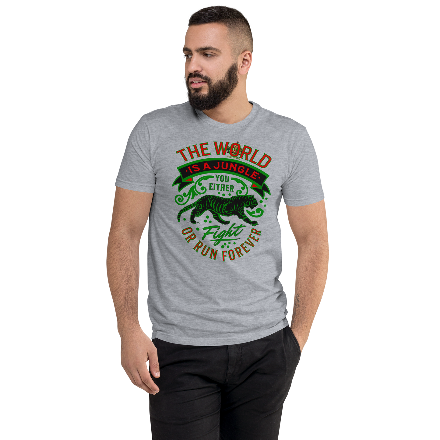 World Is A Jungle - BYRD OF THE 7SEAS GODS APPAREL - TIGER EDITION - ENBYRD - Gods/Men Short Sleeve T-shirt