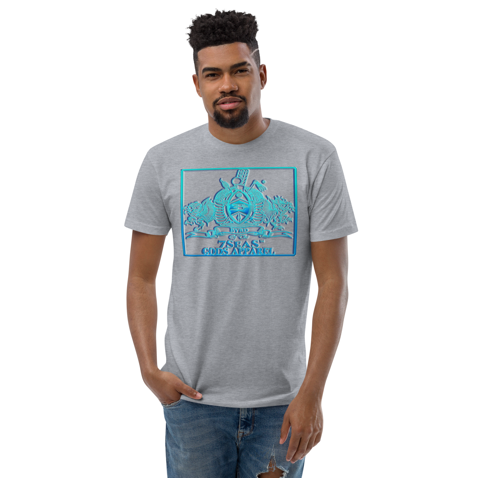 PTAH - BYRD OF THE 7SEAS GODS APPAREL - BLUE - Gods/Mens Short Sleeve T-shirt