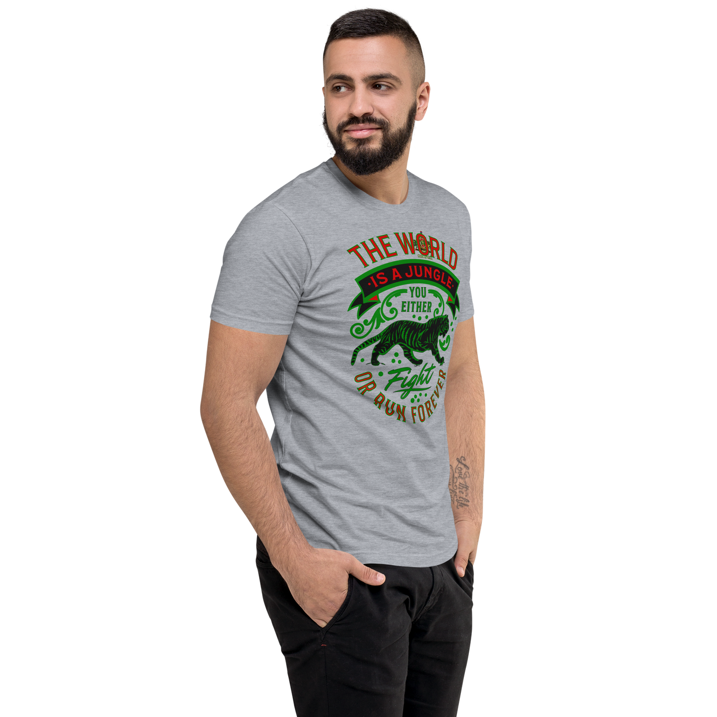 World Is A Jungle - BYRD OF THE 7SEAS GODS APPAREL - TIGER EDITION - ENBYRD - Gods/Men Short Sleeve T-shirt