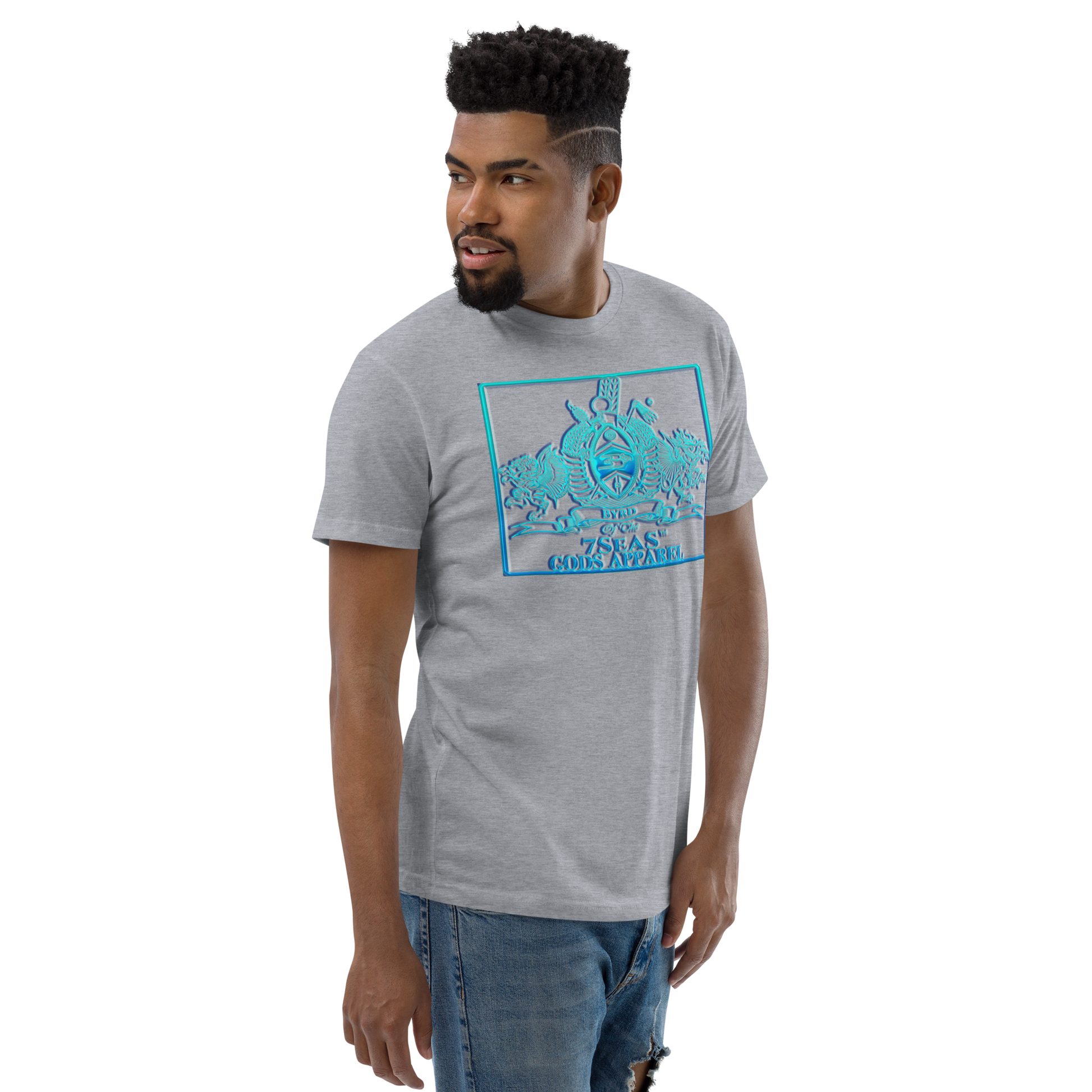 PTAH - BYRD OF THE 7SEAS GODS APPAREL - BLUE - Gods/Mens Short Sleeve T-shirt