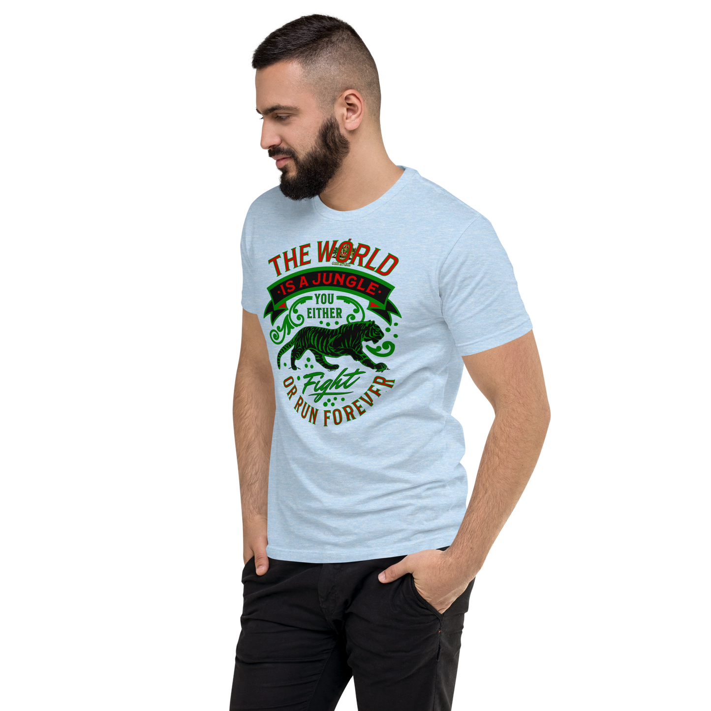 World Is A Jungle - BYRD OF THE 7SEAS GODS APPAREL - TIGER EDITION - ENBYRD - Gods/Men Short Sleeve T-shirt