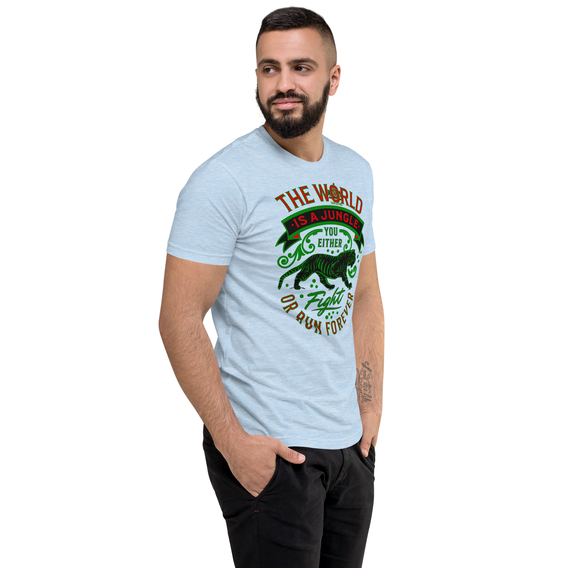 World Is A Jungle - BYRD OF THE 7SEAS GODS APPAREL - TIGER EDITION - ENBYRD - Gods/Men Short Sleeve T-shirt