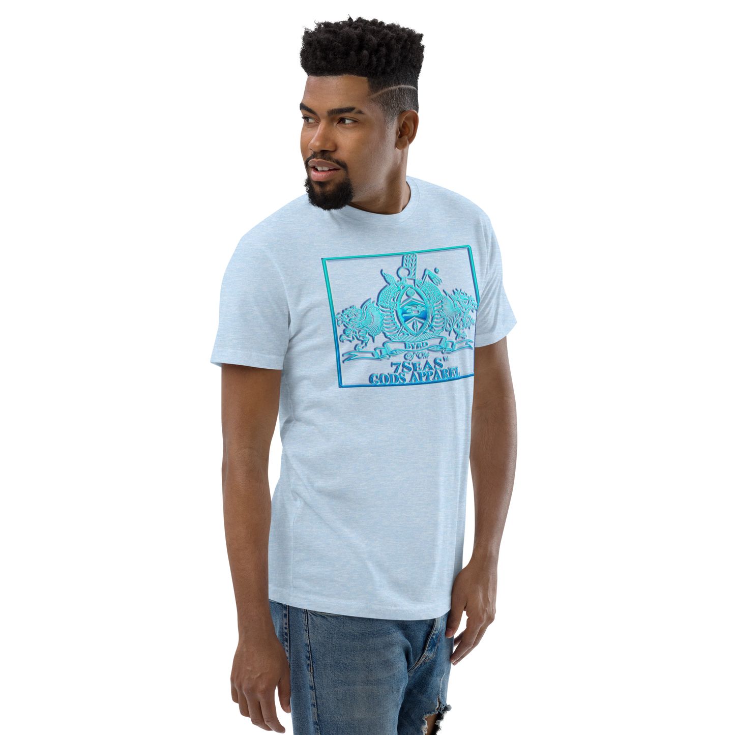 PTAH - BYRD OF THE 7SEAS GODS APPAREL - BLUE - Gods/Mens Short Sleeve T-shirt