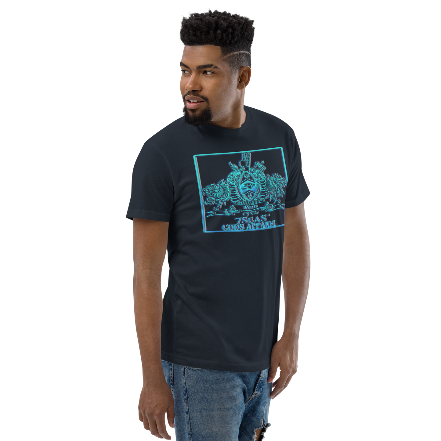 PTAH - BYRD OF THE 7SEAS GODS APPAREL - BLUE - Gods/Mens Short Sleeve T-shirt