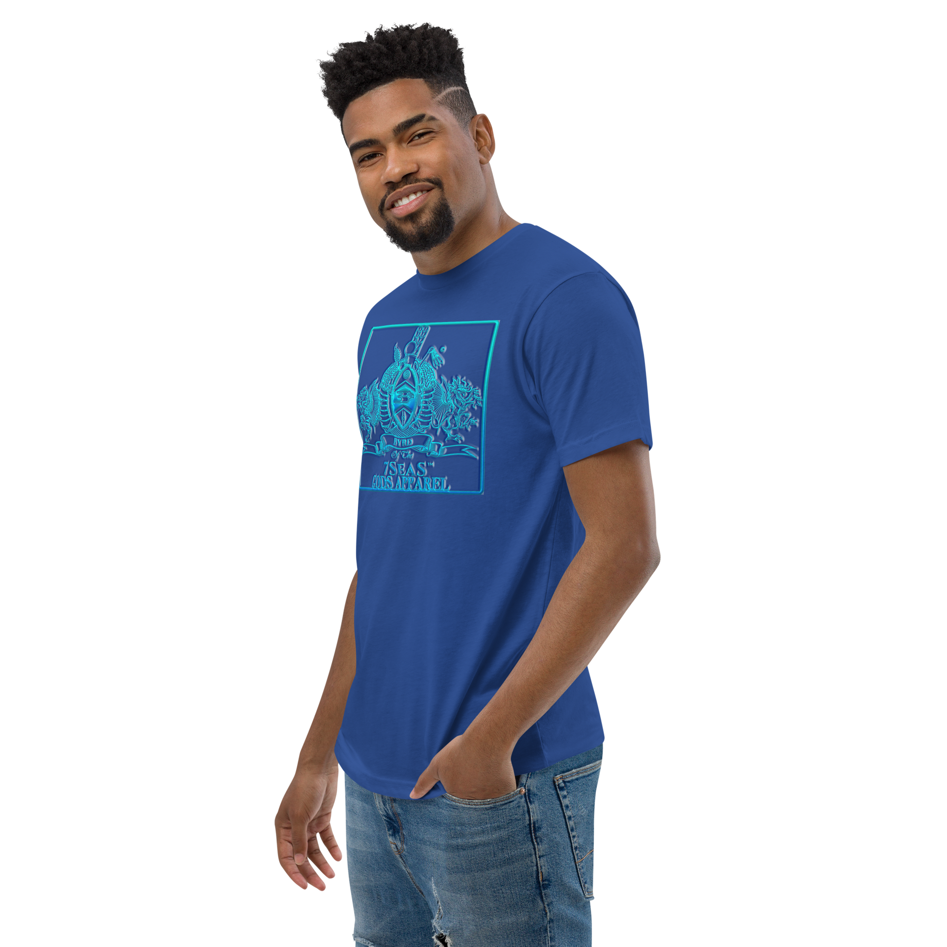 PTAH - BYRD OF THE 7SEAS GODS APPAREL - BLUE - Gods/Mens Short Sleeve T-shirt